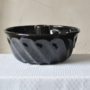 Riess tulband bakvorm 18 cm zwart emaille