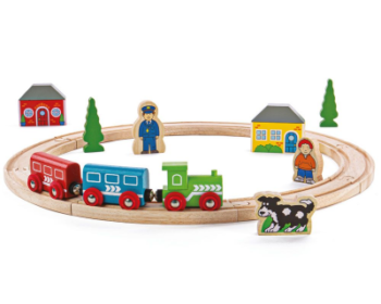 Bigjigs mijn eerste treinset (19 delig)