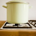 Riess hoge emaille pan lichtgroen 6 liter