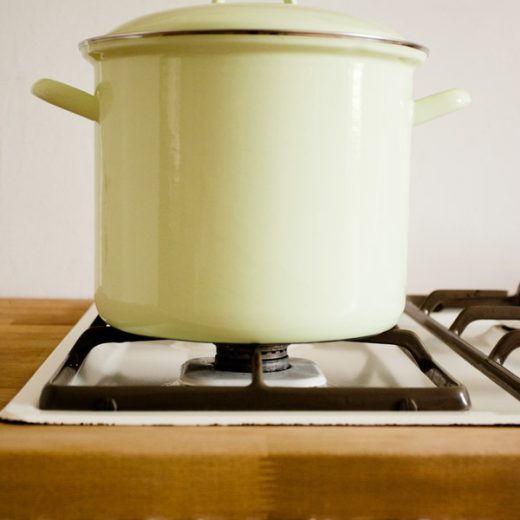 Riess hoge emaille pan lichtgroen 6 liter